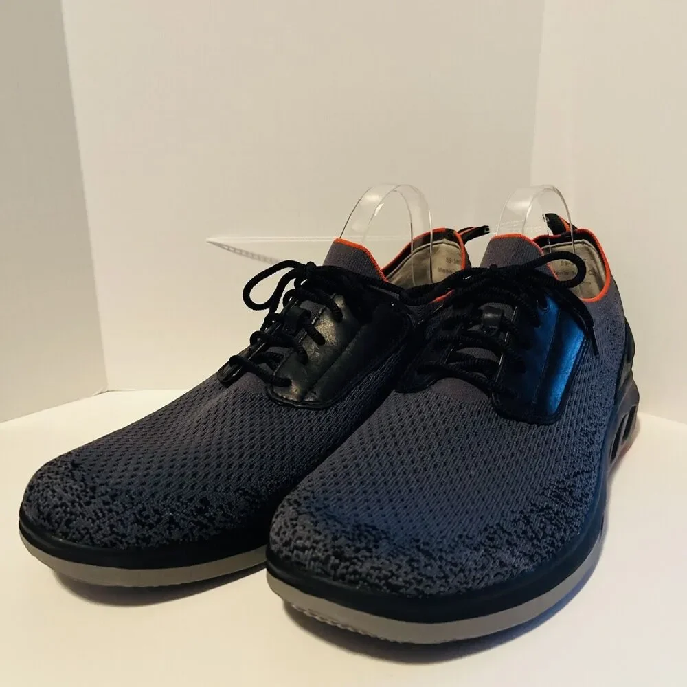 Johnston & Murphy Men's Shoes 12 M Move Knit‎ Dark Gray Sneakers 593807
